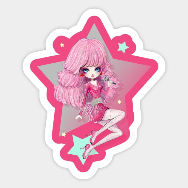 Jem and the holograms Sticker by mapetitepoupee